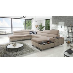 Esquina U Prestige X con función de sueño - Suave al tacto, Freya 210.04 + Tauro 8203 | Tus muebles Esquina U Prestige X con función de sueño - Suave al tacto, Freya 210.04 + Tauro 8203 | Tus muebles
