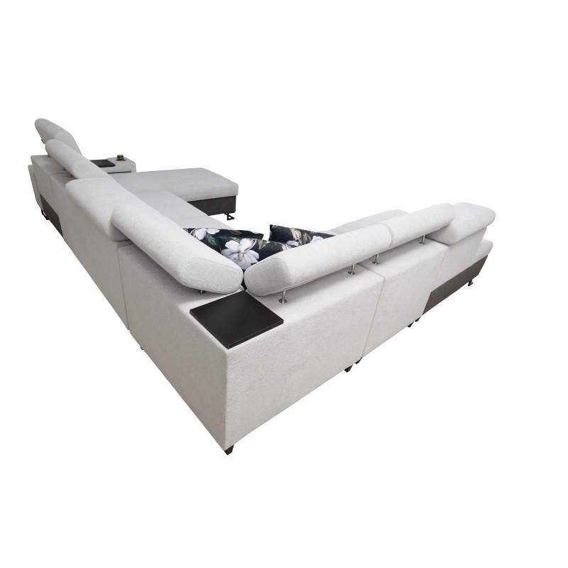 Prestige X Corner Sofa with Sleeping Function - Soft to the Touch, Freya 210.11 + Tauro 8207 | Your Furniture