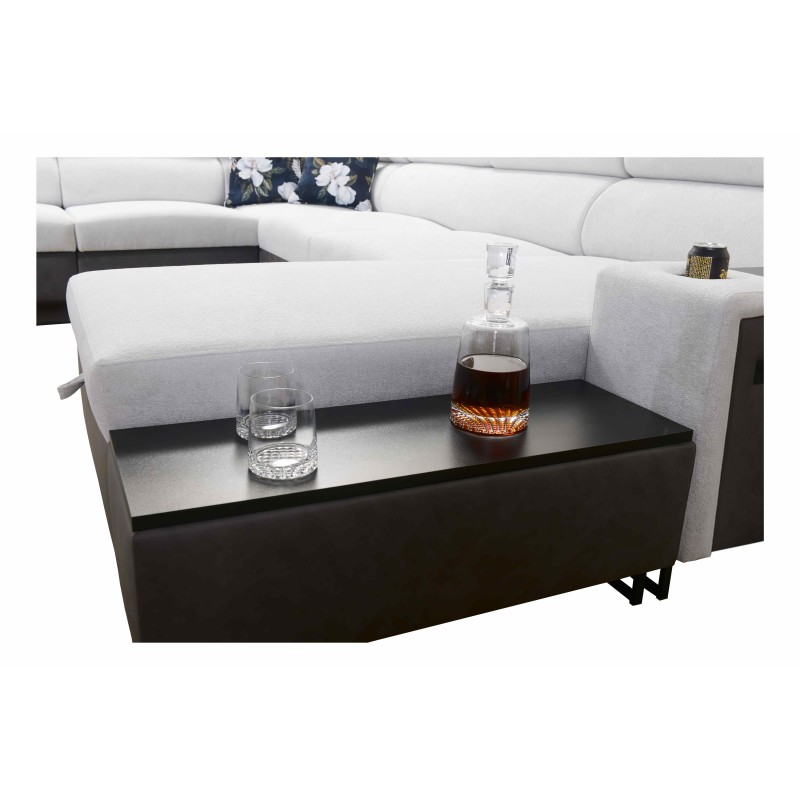 Prestige X U-shaped Corner Sofa with Sleeping Function - Soft to the Touch, Freya 210.24 + Tauro 8207 | Your Furniture Prestige X U-shaped Corner Sofa with Sleeping Function - Soft to the Touch, Freya 210.24 + Tauro 8207 | Your Furniture