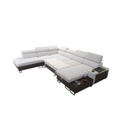 Кутовий диван U Prestige X з функцією сну - М'який на дотик, Freya 210.24 + Tauro 8207 | Ваші меблі Кутовий диван U Prestige X з функцією сну - М'який на дотик, Freya 210.24 + Tauro 8207 | Ваші меблі
