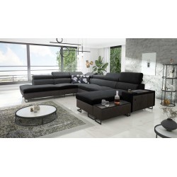Ecksofa U Prestige X mit Schlaffunktion - Weich im Griff, Freya 210.24 + Tauro 8207 | Ihre Möbel