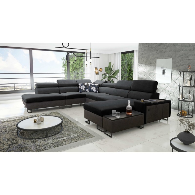 Ecksofa U Prestige X mit Schlaffunktion - Weich im Griff, Freya 210.24 + Tauro 8207 | Ihre Möbel