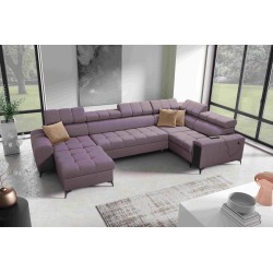 The U-shaped Venna IV Maxi corner sofa with a sleeping function and USB port - Elegance and Comfort in Your Living Room