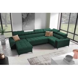 The U-shaped Venna IV Maxi corner sofa with a sleeping function and USB port - Elegance and Comfort in Your Living Room