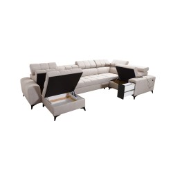 Narożnik w kształcie U Venna IV Maxi z funkcja spania i portem usb - Elegancja i Komfort w Twoim Salonie Narożnik w kształcie U Venna IV Maxi z funkcja spania i portem usb - Elegancja i Komfort w Twoim Salonie