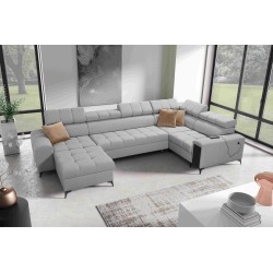 The U-shaped Venna IV Maxi corner sofa with a sleeping function and USB port - Elegance and Comfort in Your Living Room