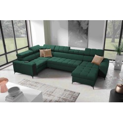 The U-shaped Venna IV Maxi corner sofa with a sleeping function and USB port - Elegance and Comfort in Your Living Room