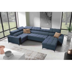 The U-shaped Venna IV Maxi corner sofa with a sleeping function and USB port - Elegance and Comfort in Your Living Room
