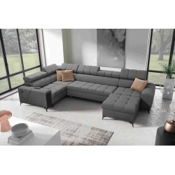 The U-shaped Venna IV Maxi corner sofa with a sleeping function and USB port - Elegance and Comfort in Your Living Room