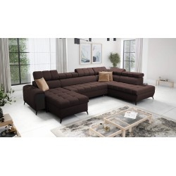 U-shaped Venna VI corner sofa with sleeping function | Furniture for You