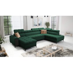U-shaped Venna VI corner sofa with sleeping function | Furniture for You