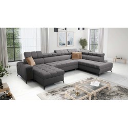 U-shaped Venna VI corner sofa with sleeping function | Furniture for You