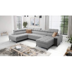 U-shaped Venna VI corner sofa with sleeping function | Furniture for You