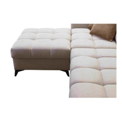 U-shaped corner sofa Venna VIII with sleeping function and USB port - Plush, Avra 6