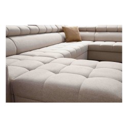 U-shaped corner sofa Venna VIII with sleeping function and USB port - Plush, Avra 6