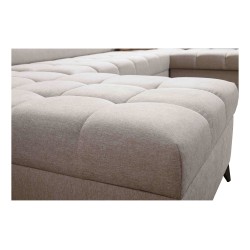 U-shaped Venna VIII sectional sofa with a sleeping function and USB port - Plush, Avra 16