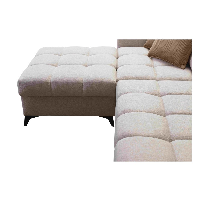 U-shaped Venna VIII sectional sofa with a sleeping function and USB port - Plush, Avra 16