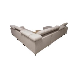 Sofá en forma de U Venna VIII con función de cama y puerto USB - Terciopelo, Avra 16 Sofá en forma de U Venna VIII con función de cama y puerto USB - Terciopelo, Avra 16