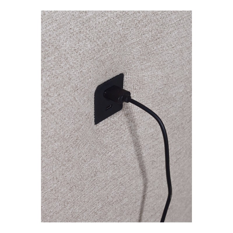 U-shaped corner sofa Venna VIII with a sleeping function and USB port - Plush, Avra 9