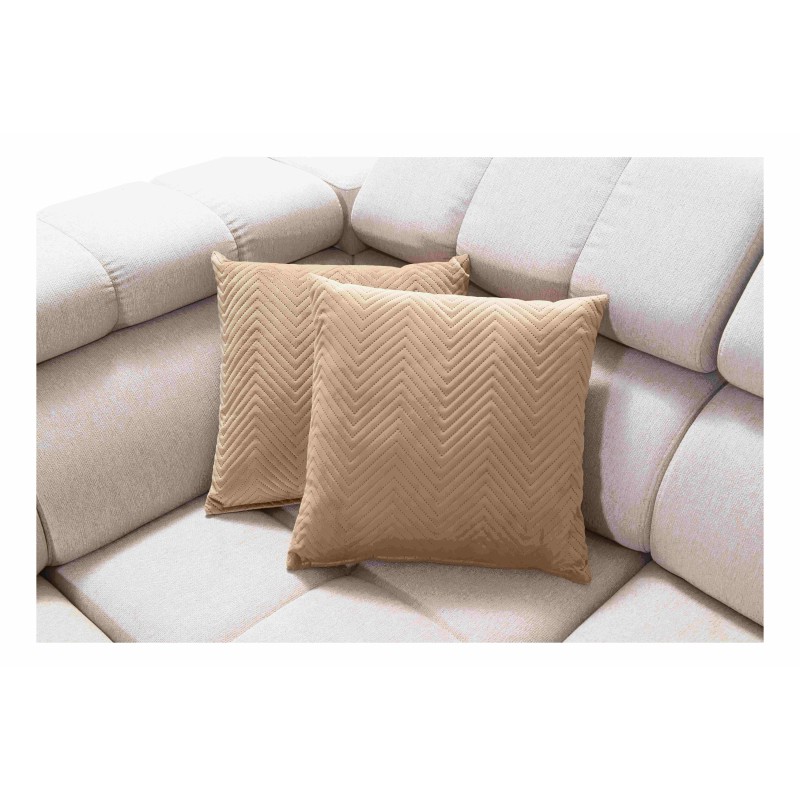 Sofá esquinero en forma de U Venna VIII con función de cama y puerto USB - Terciopelo, Avra 17 Sofá esquinero en forma de U Venna VIII con función de cama y puerto USB - Terciopelo, Avra 17
