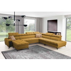 U-shaped corner sofa Venna X with sleeping function - Unique and functional furniture | [NAZWA SKLEPU]