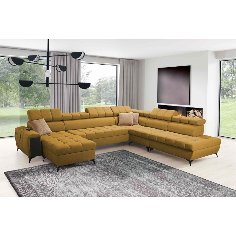 U-shaped corner sofa Venna X with sleeping function - Unique and functional furniture | [NAZWA SKLEPU]