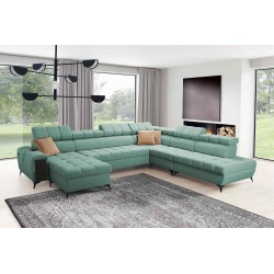 U-shaped corner sofa Venna X with sleeping function - Unique and functional furniture | [NAZWA SKLEPU]