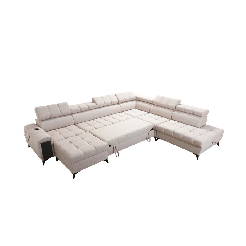 Sofá esquinero en forma de U Venna X con función de cama - Un mueble excepcional y funcional | [NAZWA SKLEPU]