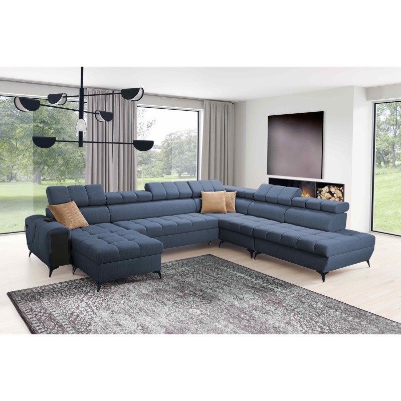 U-shaped corner sofa Venna X with sleeping function - Unique and functional furniture | [NAZWA SKLEPU]