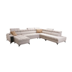 U-shaped corner sofa Venna X with sleeping function - Unique and functional furniture | [NAZWA SKLEPU]
