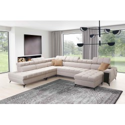 U-shaped corner sofa Venna X with sleeping function - Unique and functional furniture | [NAZWA SKLEPU]