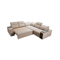 Milano III Mix corner sofa with sleeping function (Weave, Verita 88) | Your living room full of comfort