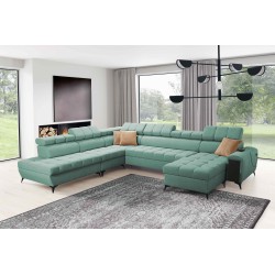 U-shaped corner sofa Venna X with sleeping function - Unique and functional furniture | [NAZWA SKLEPU]