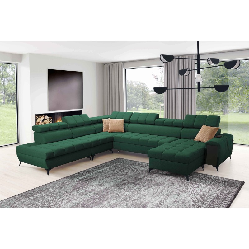 U-shaped corner sofa Venna X with sleeping function - Unique and functional furniture | [NAZWA SKLEPU]