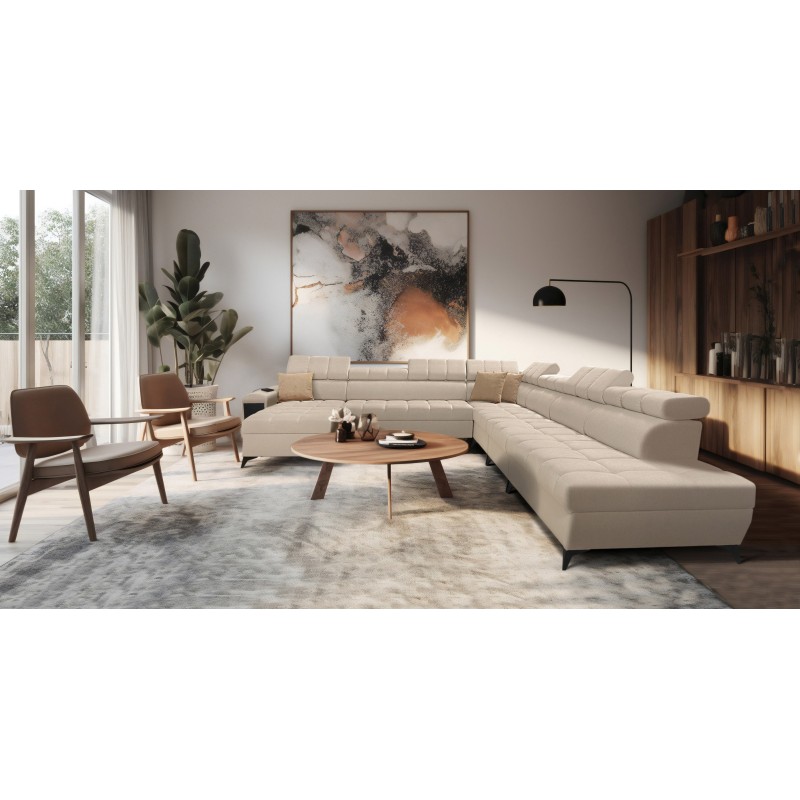 bMeta Title:/b Venna XIII Corner Sofa with Sleeping Function Plush, Avra 2 | Exceptional, Functional, and Stylish Furniture