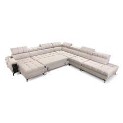 bMeta Title:/b Venna XIII Corner Sofa with Sleeping Function Plush, Avra 11 | Unique, Functional, and Stylish Furniture