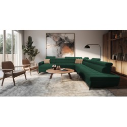 bMeta Title:/b Corner Sofa Venna XIII with Sleeping Function Plush, Avra 12 | Exceptional, Functional, and Stylish Furniture