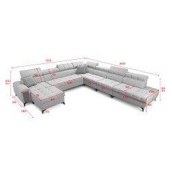 **Meta Title:** Venna XIII Corner Sofa with Sleeping Function Plush, Avra 14 | Exceptional, Functional, and Stylish Furniture