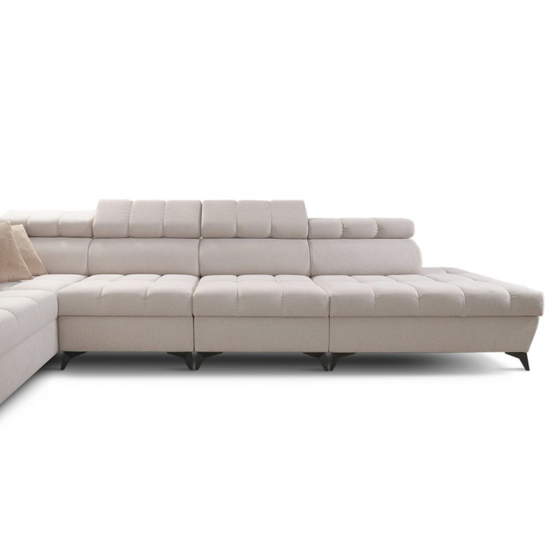 bMeta Title:/b Corner Sofa Venna XIII with Sleeping Function Plush, Avra 17 | Unique, Functional, and Stylish Furniture