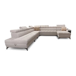 bMeta Title:/b Venna XIII Corner Sofa with Sleeping Function Plush, Avra 11 | Unique, Functional, and Stylish Furniture