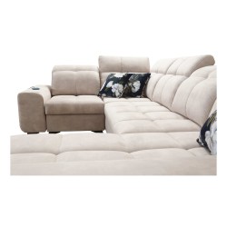 Esquina Ascot IV con función de cama, puerto USB y reposacabezas ajustables - Terciopelo, Wave 12 Esquina Ascot IV con función de cama, puerto USB y reposacabezas ajustables - Terciopelo, Wave 12