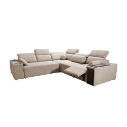 Milano III Mix Corner Sofa with Sleeping Function (Weave, Verita 39) | Your Living Room Full of Comfort