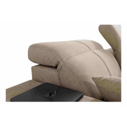 Milano III Mix Corner Sofa with Sleeping Function (Woven Fabric, Verita 28) | Your Living Room Full of Comfort