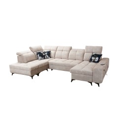 Esquina Ascot VI con función de cama, puerto USB y reposacabezas ajustables | Muebles Esquina Ascot VI con función de cama, puerto USB y reposacabezas ajustables | Muebles
