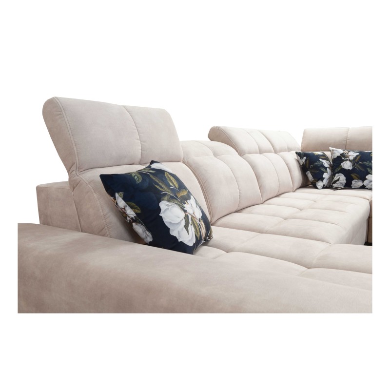 Esquina Ascot VI con función de cama, puerto USB y reposacabezas ajustables | Muebles Esquina Ascot VI con función de cama, puerto USB y reposacabezas ajustables | Muebles