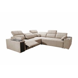 Milano III Mix corner sofa with sleeping function (Weave, Verita 88) | Your living room full of comfort