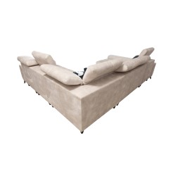 Sofá en forma de U Ascot VIII con función de cama | Tela de terciopelo, Wave 2 Sofá en forma de U Ascot VIII con función de cama | Tela de terciopelo, Wave 2
