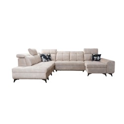 Sofá esquinero funcional en forma de U Ascot X con tela de terciopelo, Wave 6 | Tienda de muebles Sofá esquinero funcional en forma de U Ascot X con tela de terciopelo, Wave 6 | Tienda de muebles