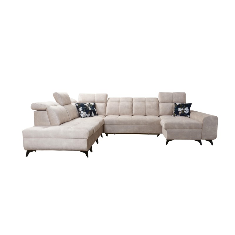 Sofá esquinero funcional en forma de U Ascot X con tela de terciopelo, Wave 6 | Tienda de muebles Sofá esquinero funcional en forma de U Ascot X con tela de terciopelo, Wave 6 | Tienda de muebles