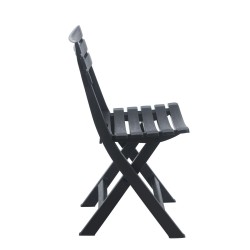 Set Klapptisch + 2 Stühle (schwarz) Set Klapptisch + 2 Stühle (schwarz)